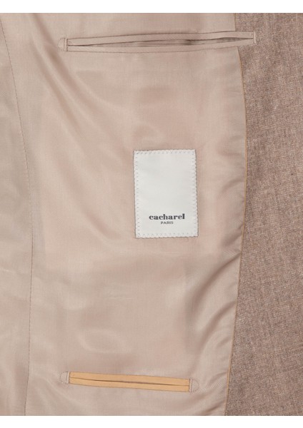 Erkek Bej Slim Fit Takım Elbise 50297088-VR011