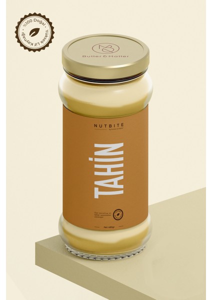 Premium Tahin 480gr - Doğal - Yüksek Lif Kaynağı - Özel Kavrulmuş