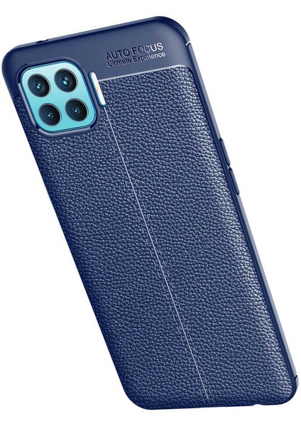 Oppo Reno 4 Lite Kılıf Niss Silikon Kapak-Lacivert