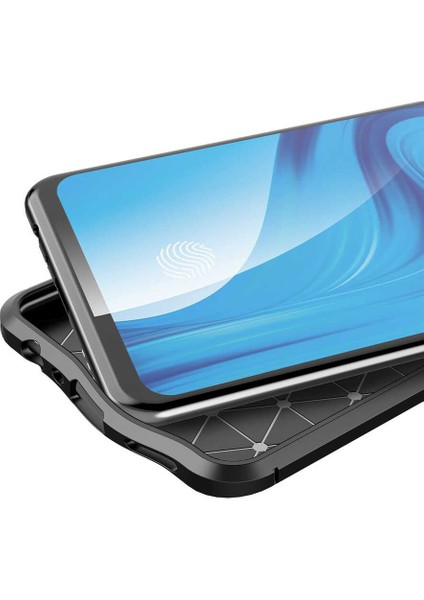 Oppo Reno 4 Lite Kılıf Niss Silikon Kapak-Lacivert