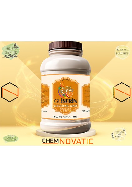 Gliserin 100ml %99.8 Saflık Oranı