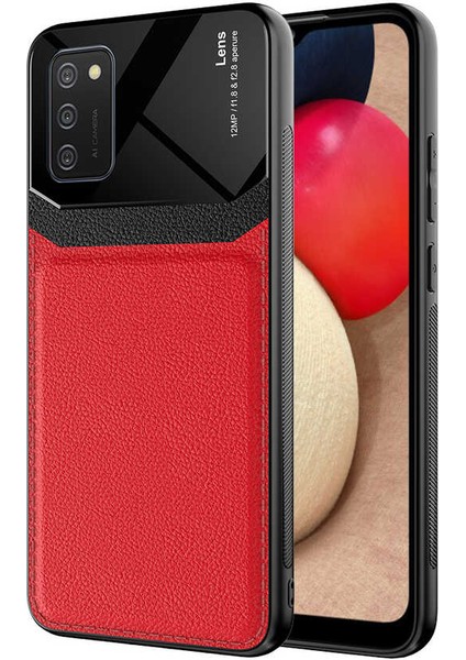 Galaxy A02S Kılıf ​zore Emiks Kapak-Kırmızı