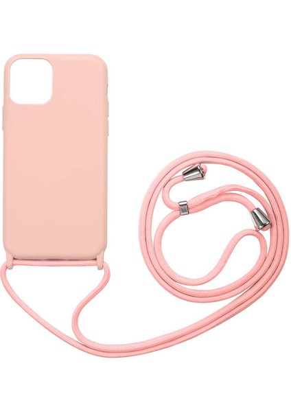 Apple iPhone 12 Kılıf Zore Ropi Kapak-Pembe Açık