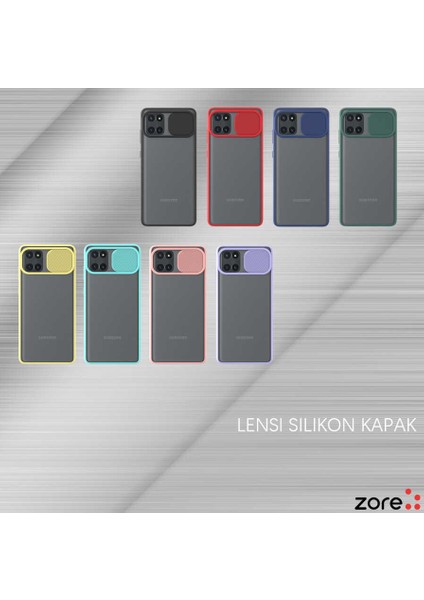 Galaxy A81 (Note 10 Lite) Kılıf Zore Lensi Kapak-Pembe Açık
