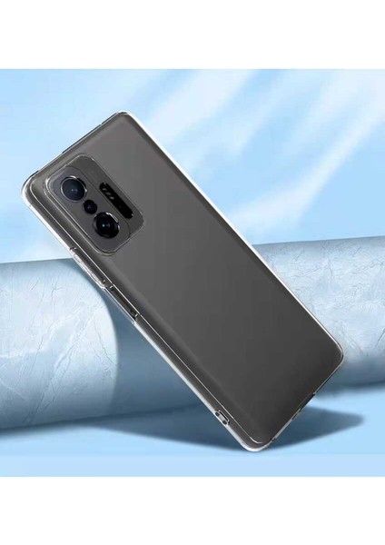 Xiaomi Mi 11T 5g Kılıf Kamera Korumalı Süper Silikon Kapak-Renksiz