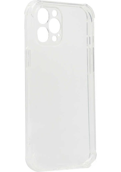 Apple iPhone 12 Pro Max Kılıf Kamera Korumalı Nitro Anti Shock Silikon-Renksiz