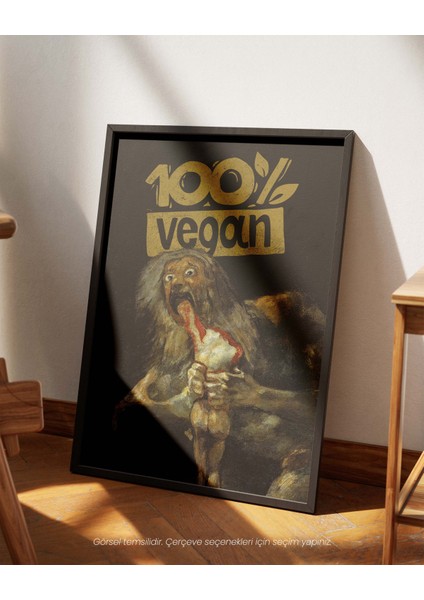 Vegan x Oğullarını Yiyen Saturn - Francisco Goya Çerçeveli-Çerçevesiz Poster fiyatları