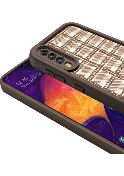 Galaxy A70 Kılıf Kamera Korumalı Baskılı Arka Yüzey Klas Kapak-Siyah