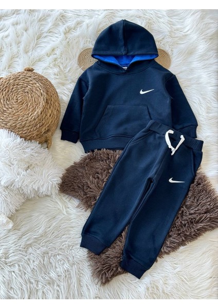 Unisex Çocuk Kapüşonlu Eşofman Takım