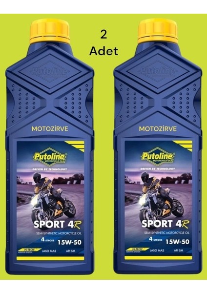 Sport 4r 15W-50 N-Tech Yarım Sentetik Motor Yağı 1 Litre (2 Adet)