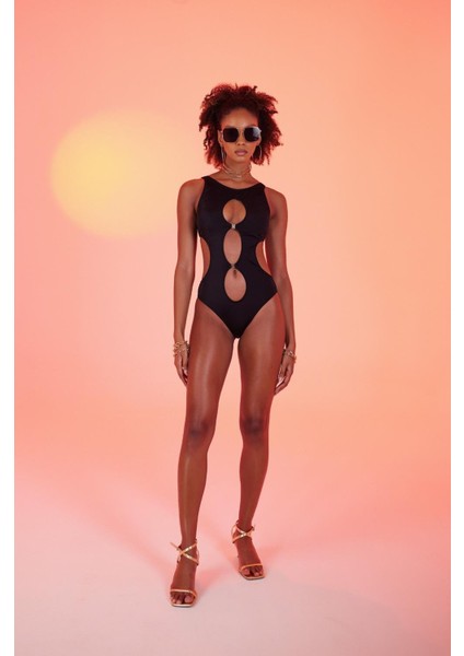 Cutout Kesim H Aksesuarlı Daring Mayo Siyah modelleri