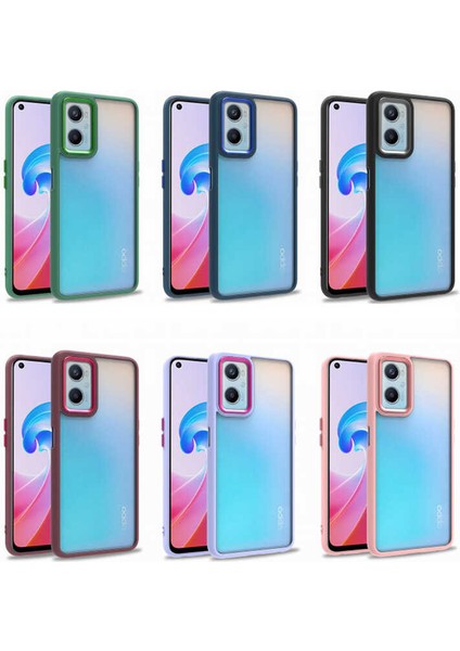 Oppo A76 Kılıf Flora Kapak-Kırmızı
