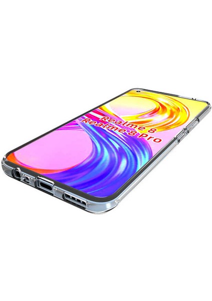 Realme 8 Kılıf Süper Silikon Kapak-Renksiz fiyatları