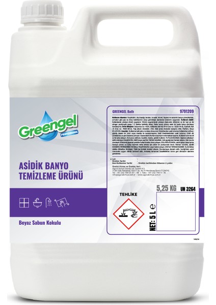 Bath -Asidik Banyo Temizleyicisi 5 lt