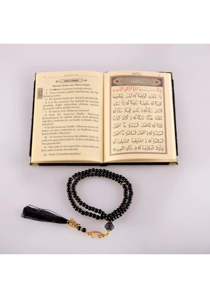 Tesbih + Yasin Hediye Seti (Çanta Boy, Elifvav, Raşel, Siyah) fiyatları