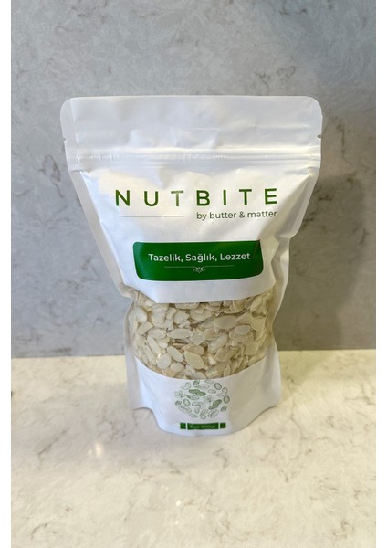 Nutbıte Premium File Badem 500GR - Taptaze Yeni Mahsül - Gurme Serisi - Çiğ & Tuzsuz - Dilimlenmiş Badem