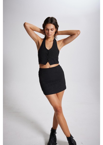 Striped Yelek Siyah indirimleri