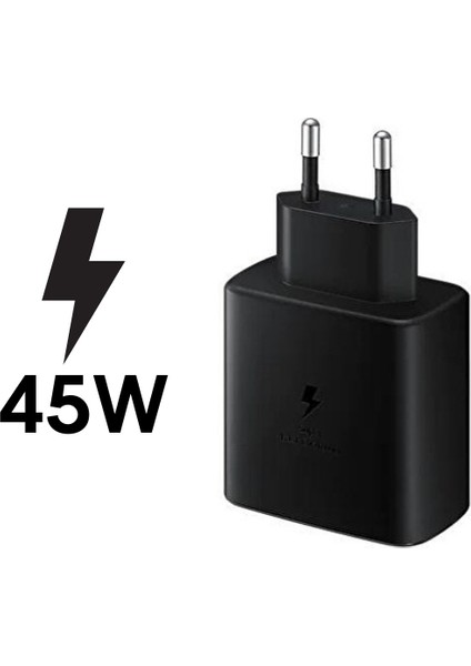 45W Süper Hızlı Şarj Aleti USB C To Type C Voltaj ve Kısa Devre Koruma