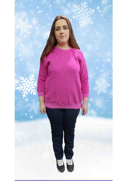 Sweatshirt 3 Iplik Şardonlu Oversiz