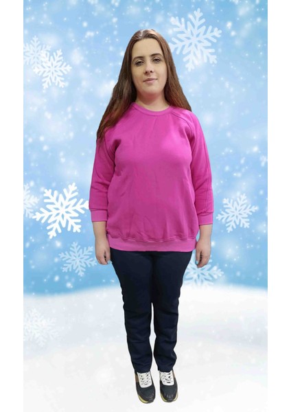 Sweatshirt 3 Iplik Şardonlu Oversiz fiyatları