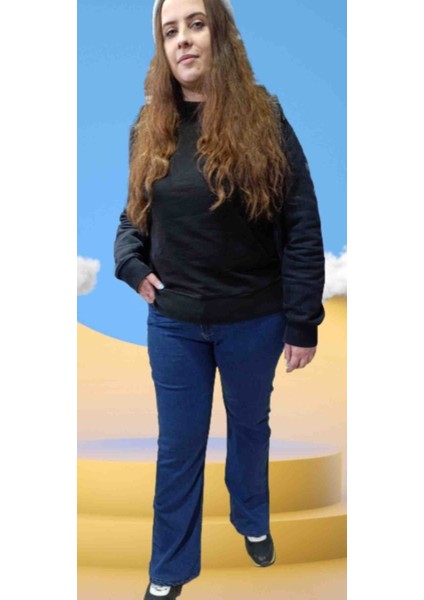 Pantolon Ispanyol Paça Pantolon Battal modelleri