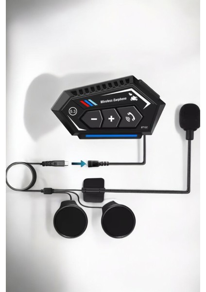 Interkom Intercom Kask Kulaklık BT22 Bluetooth Motosiklet Kulaklık 5.0 Bluetooth