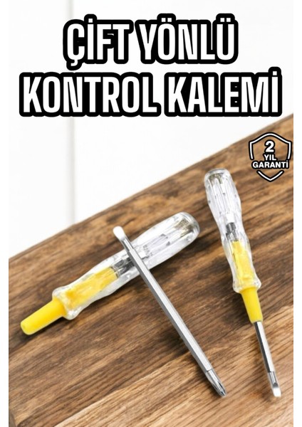 Kontrol Kalemi Nikel Kaplama Çift Başlıklı Test Cihazı
