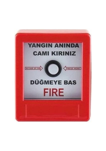Kare Yangın Ihbar Butonu Sıva Üstü