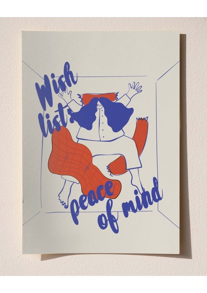 Wish List: Peace Of Mind - Minimalizm ve Iç Huzur Çerçeveli & Çerçevesiz Poster