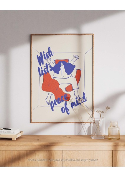 Wish List: Peace Of Mind - Minimalizm ve Iç Huzur Çerçeveli & Çerçevesiz Poster fiyatları