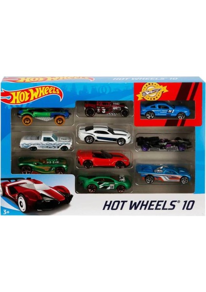 Hot Wheels Araba Seti 10LU 54886