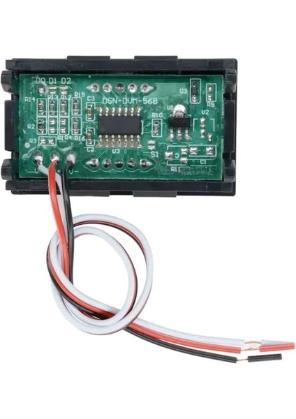 Digital Voltmetre 0.56 Inc Dc 0-30V Yeşil 3 Telli Panel Tip