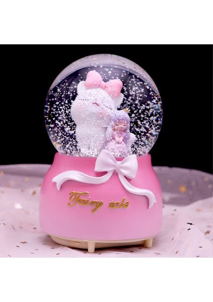 Sevinli Dostlar Büyük Boy Püskürtmeli Işıklı Müzikli Kar Küresi