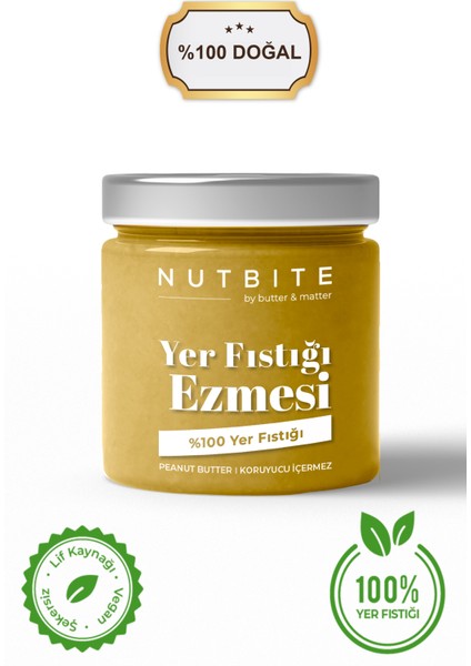 Yer Fıstığı Ezmesi - Şeker İlavesiz - 200 gr