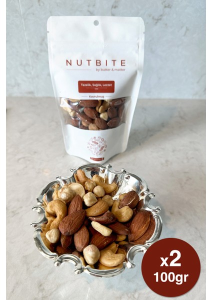Nutbıte Çıtır Mix 200GR - %100 Doğal Atıştırmalık - Fırınlanmış Kaju, Badem, Fındık