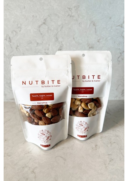 Nutbıte Çıtır Mix 200GR - %100 Doğal Atıştırmalık - Fırınlanmış Kaju, Badem, Fındık