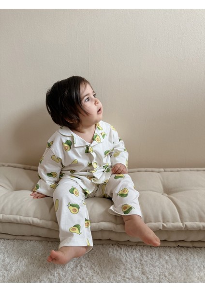 Peramore Avakado Çocuk Pijama Takımı Kız/erkek Uzun Kollu