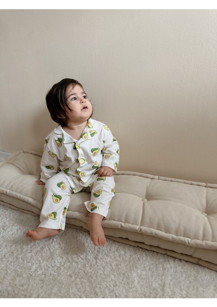 Peramore Avakado Çocuk Pijama Takımı Kız/erkek Uzun Kollu