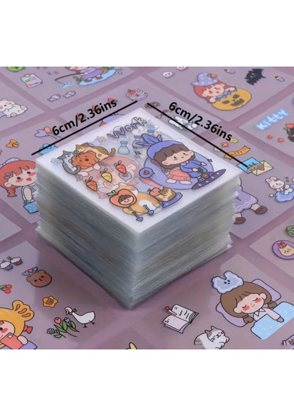 Sevimli Etiket / Sticker Rastgele 20 Yaprak