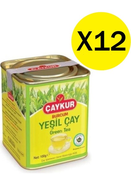 Burcum Yeşil Çay 100 gr x 12 Adet