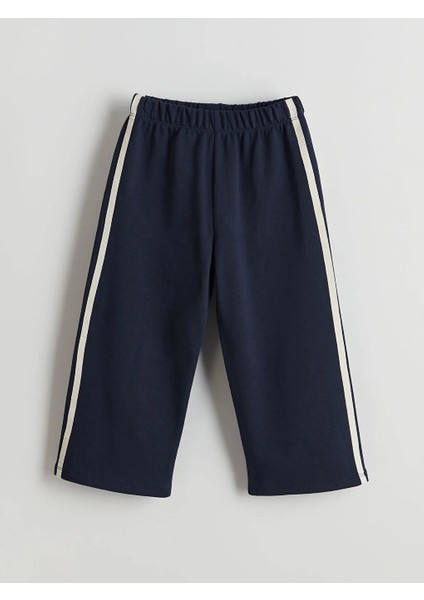Lcw Kids Lacivert Beli Lastikli Kız Çocuk Eşofman Alt