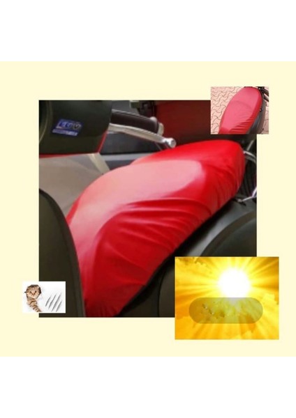 Rks Spontini Motosiklet Deri Sele Kılıfı Örtüsü Brandası