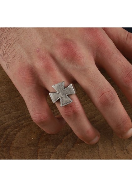 Sılver Plated Cross Rıng