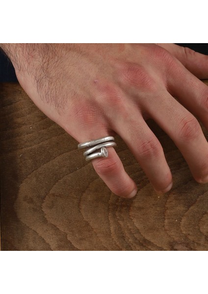 Sılver Plated Naıl Desıgn Rıng