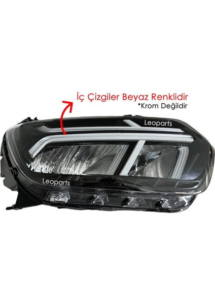 Dacia Duster Far Lambası Sağ (Iç Çizgiler Beyaz) 2021-2024 260106194R