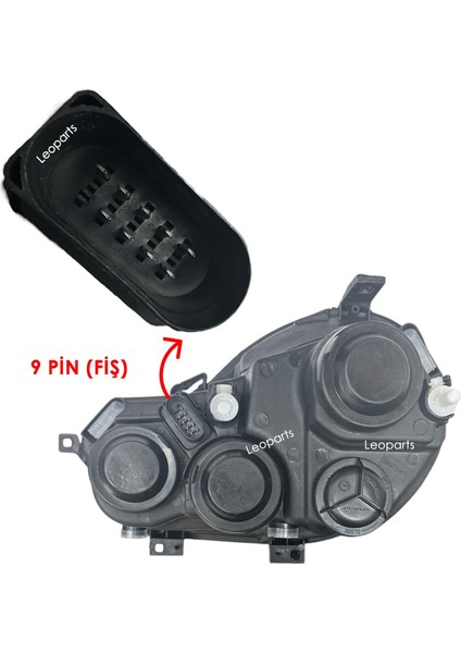 Volkswagen Polo Far Lambası Sağ 2002-2006 6Q1941008AF fiyatları