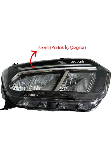 Dacia Duster Far Lambası Sağ (Iç Çizgiler Krom) 2021-2024 260101613R