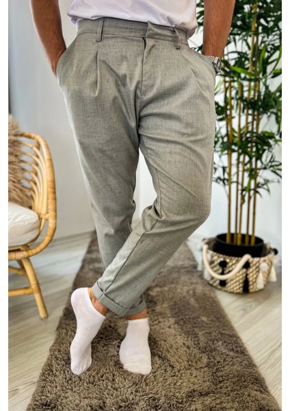 Chekcich Jogger Pantolon Grı