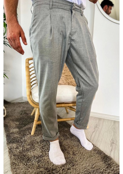 Chekcich Jogger Pantolon Grı