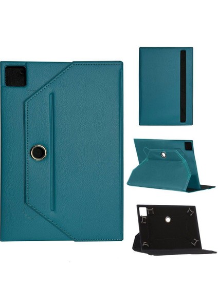 Samsung Galaxy Tab S9 Plus Wi-Fi SM-X816 Uyumlu Standlı Tablet Kılıfı Mavi